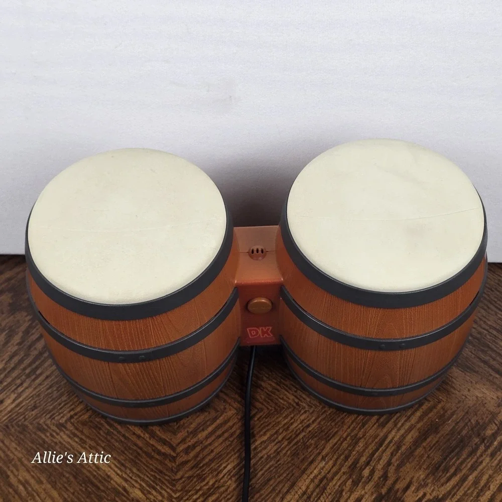 DK Donkey Kong Bongos Nintendo GameCube Wii DOL-021 Drum Controller Untested
